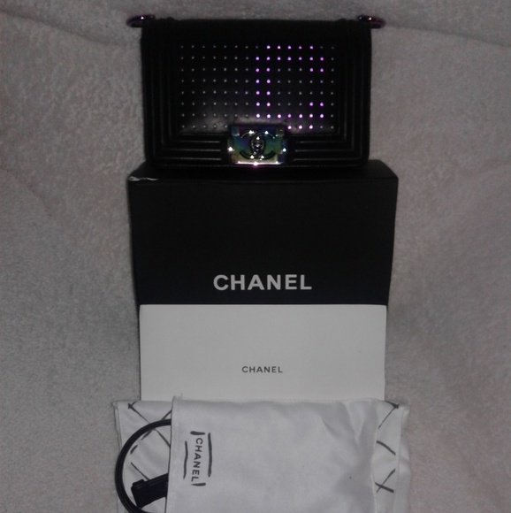 Authentic Chanel LED 2.0 Le Boy Flap Bag - Picture 7 of 8